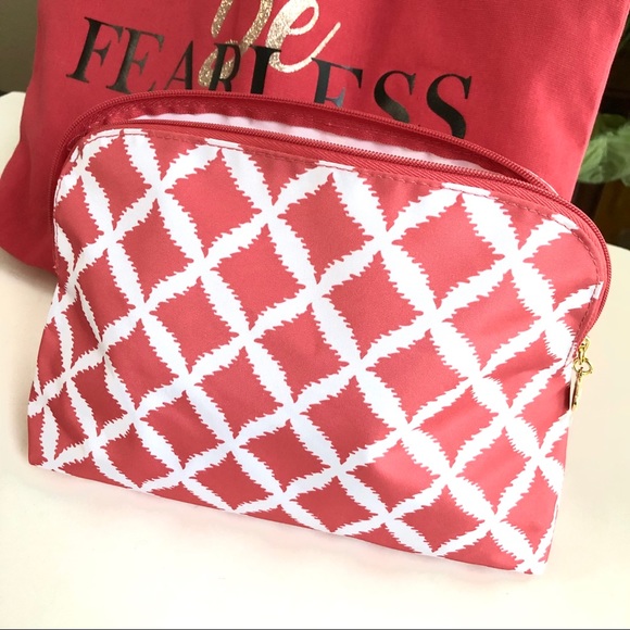 Lancôme “Be Fearless” Canvas Tote & Cosmetics Bag - Picture 9 of 10